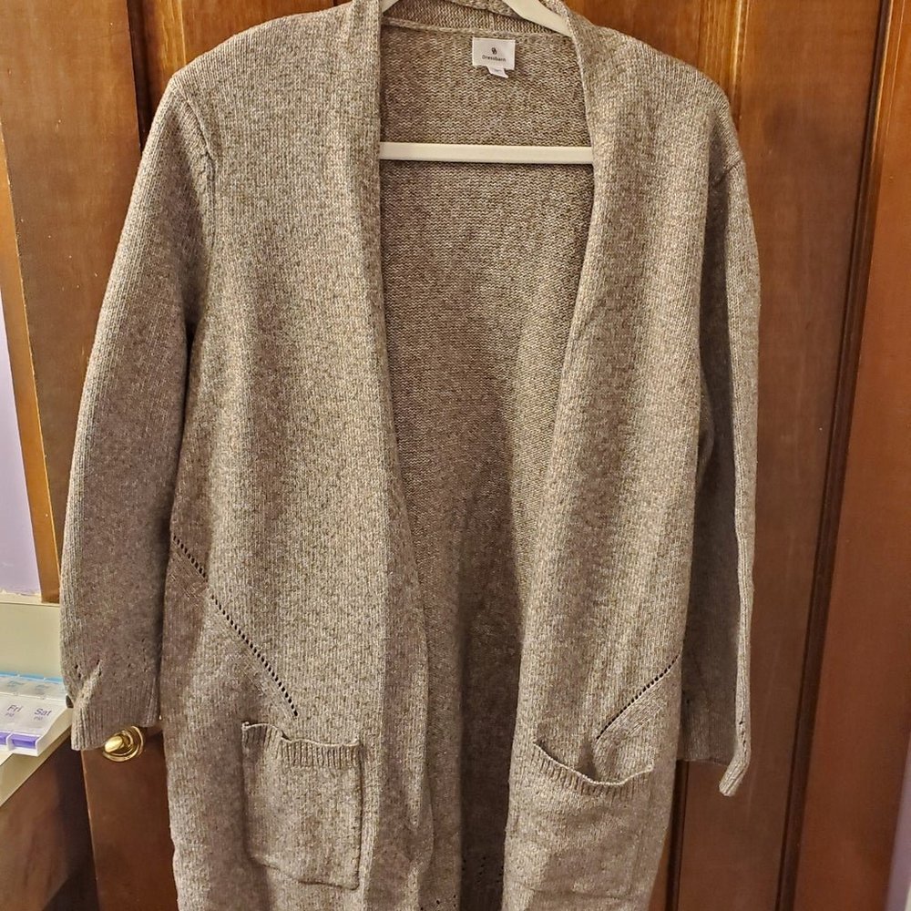 dressbarn winter cardigan sweater 1x with pockets